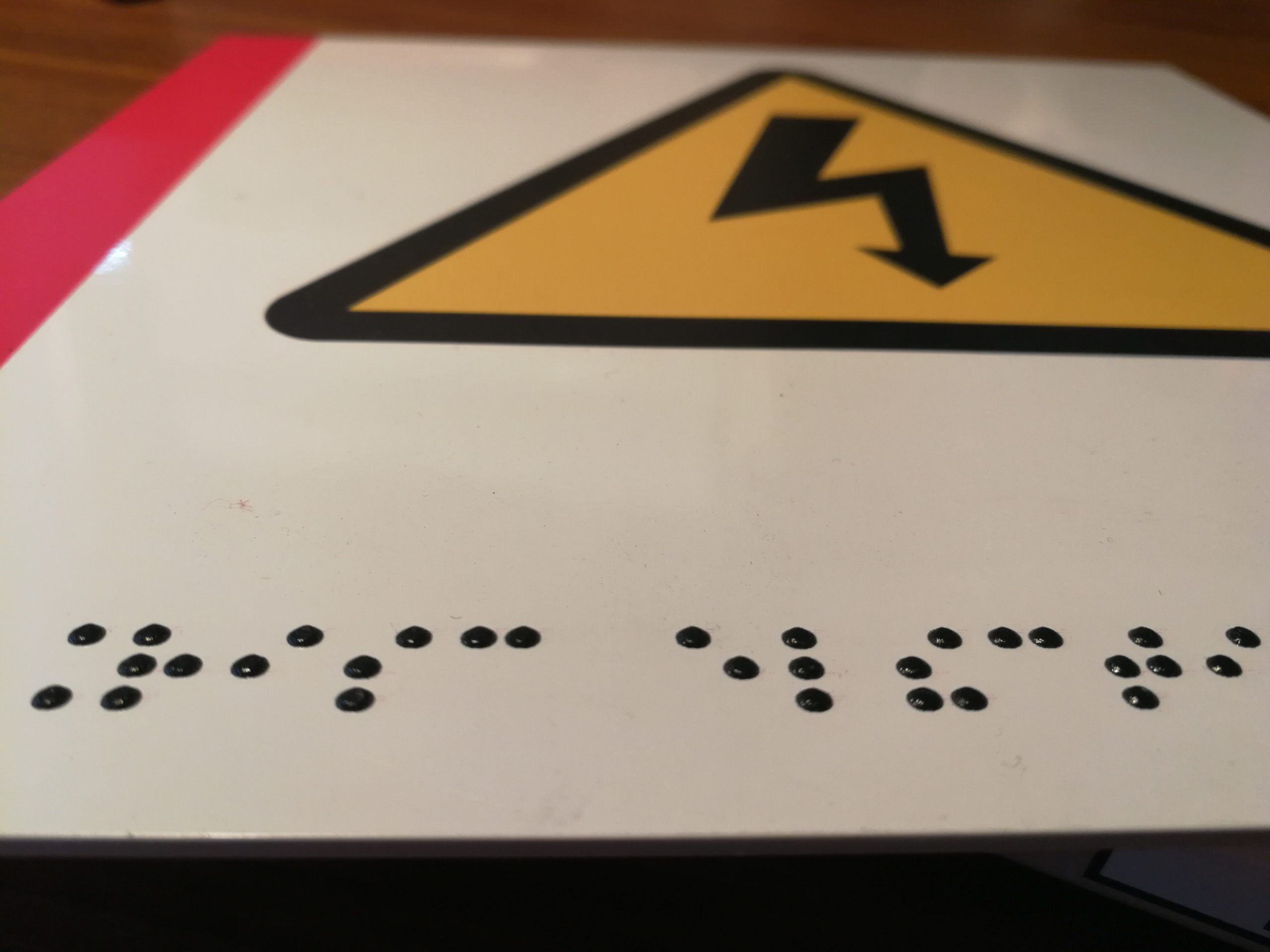 señalización braille